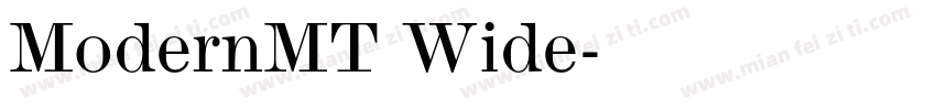 ModernMT Wide字体转换